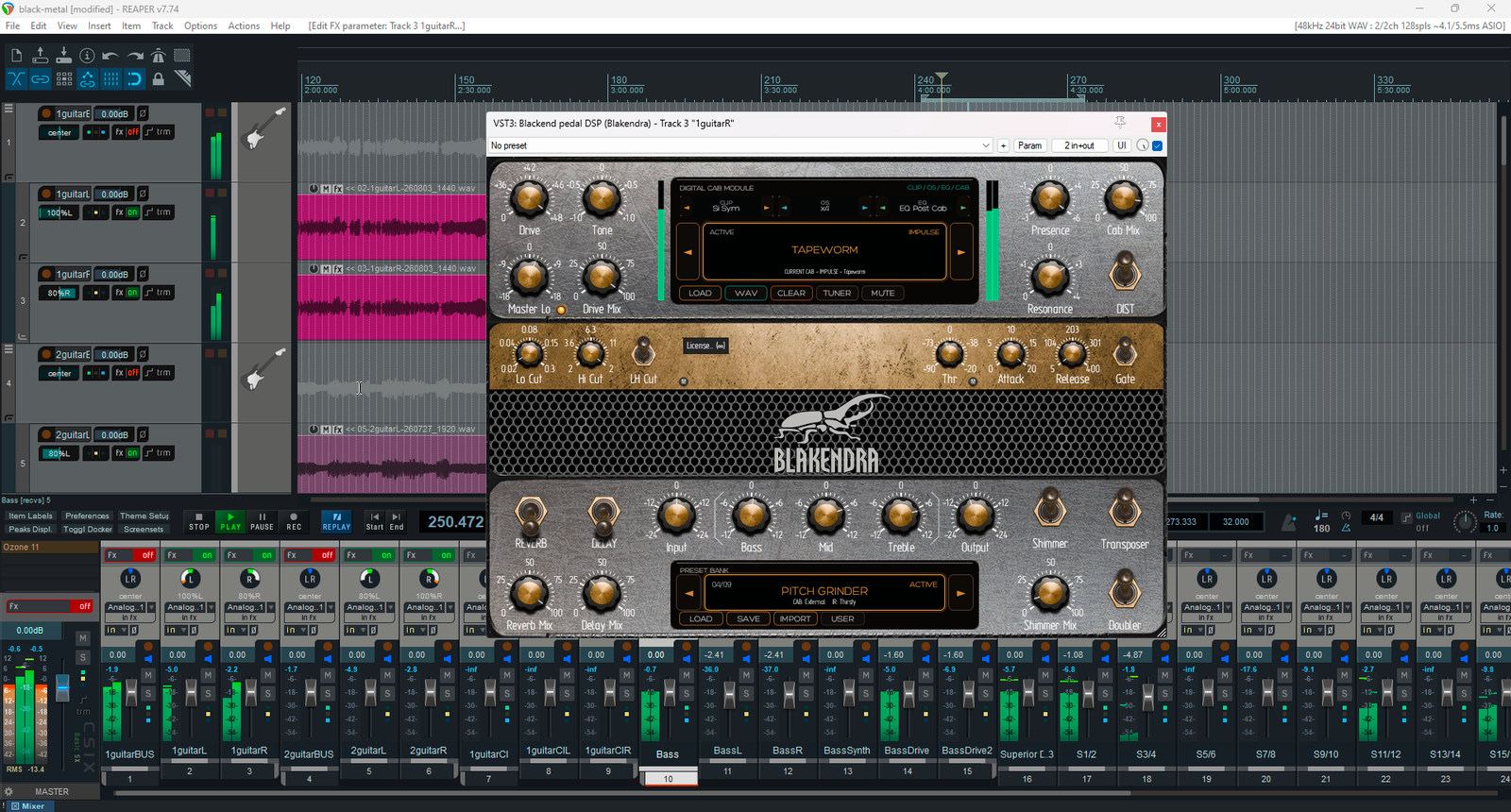 Blackend pedal DSP
