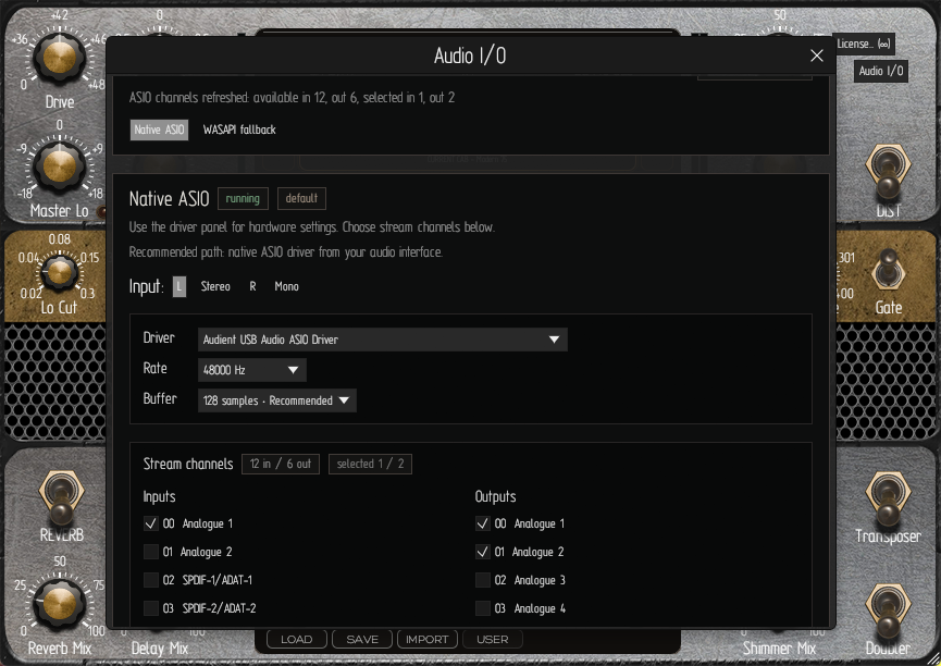 Blackend pedal DSP