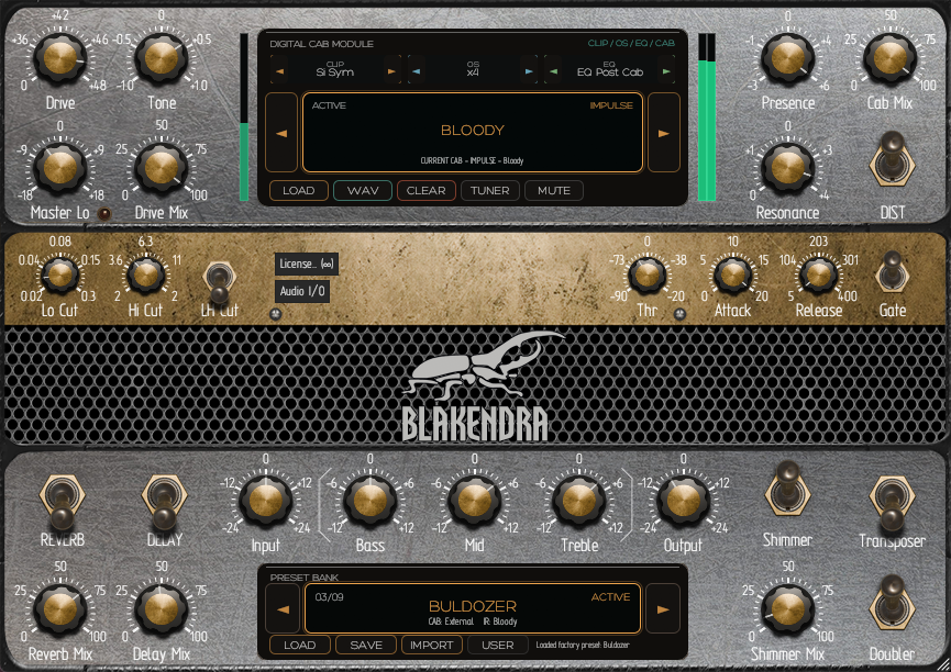 Blackend pedal DSP