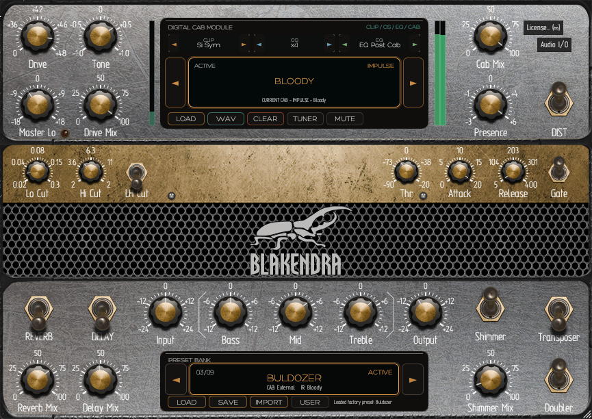 Blackend pedal DSP