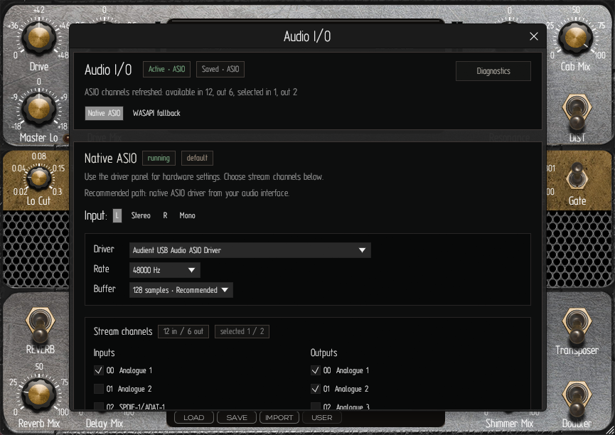 Blackend pedal DSP